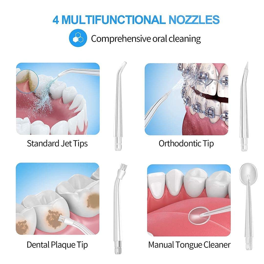 MAYCREATE Water Flossers For Teeth, Portable & Rechargeable Water Pick Flosser For Home and Travel,Electric Toothbrush with Water Flosser with 3 Modes.without Protective Case MAYCREATE Water Flossers For Teeth, Portable & Rechargeable Water Pick Flosser For Home and Travel,Electric Toothbrush with Water Flosser with 3 Modes.without Protective Case